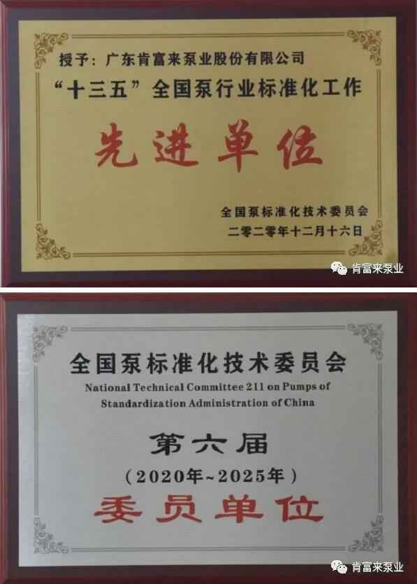 海口逸凡企业文化与发展有限公司荣获“十三五”全国泵行业标准化工作先进单位称号